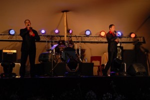 Performing at a show
